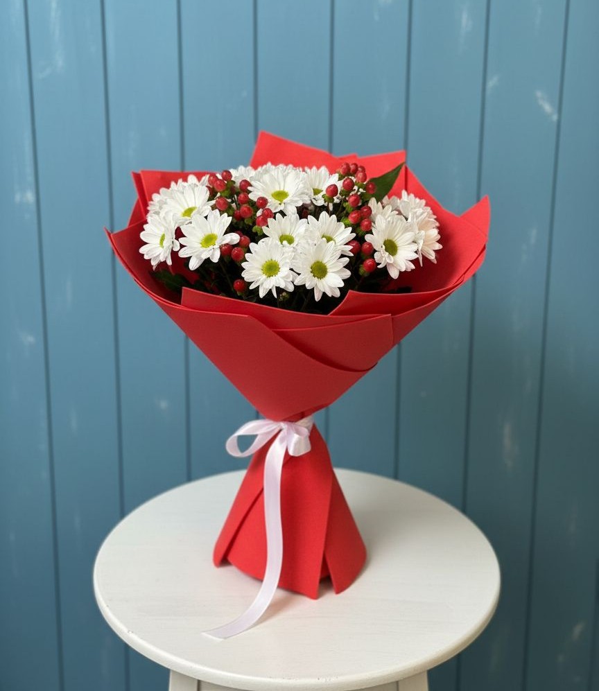 Букет цветов из: Хризантемы в Ольгинской