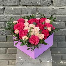 Цветочная композиция из Розы в коробке в Ольгинской