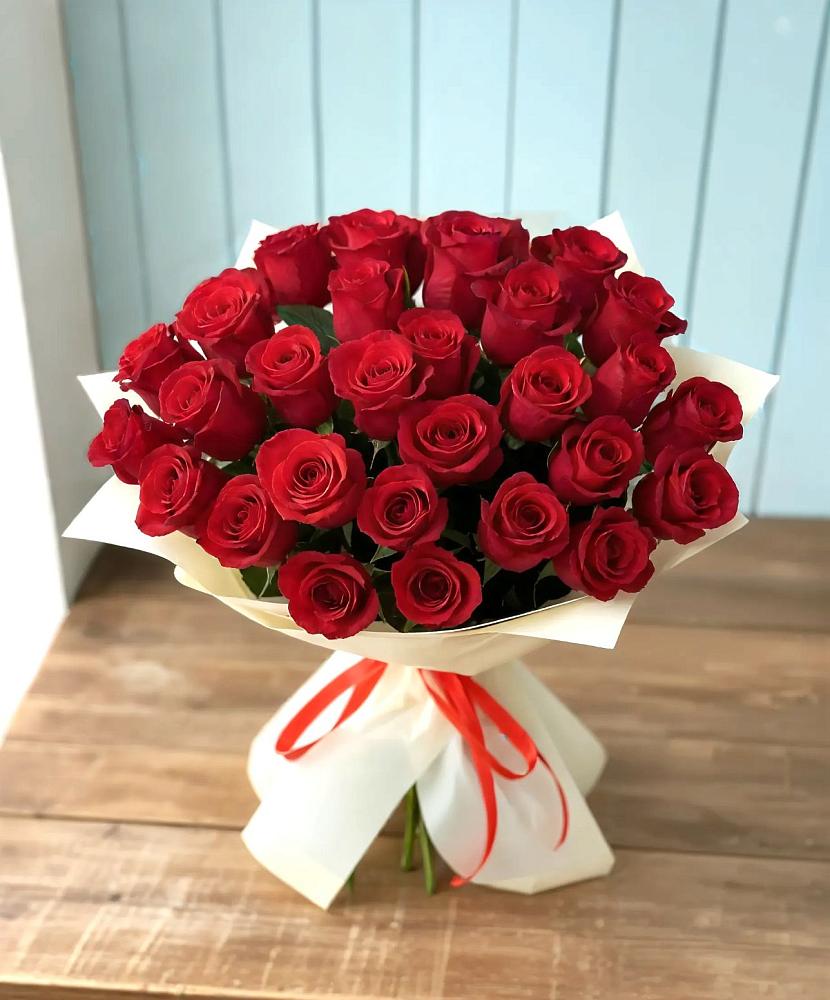 Букет 29 Красных роз в Ольгинской