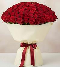 Букет 101 Красная роза Милано #REPLACE_PRED# Ольгинской