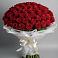 Букет 101 Красная роза Блэк Мэджик в Ольгинской
