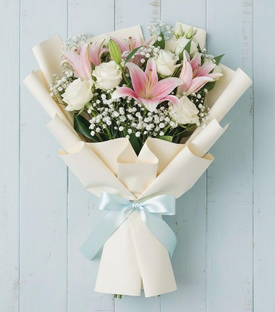 Букет цветов из: Лилии в Ольгинской