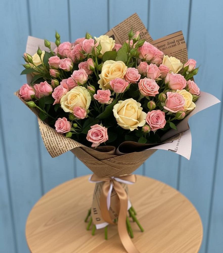 Букет цветов из: Розы в Ольгинской