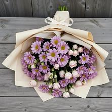 Букет цветов из:  Розы и Хризантемы в Ольгинской
