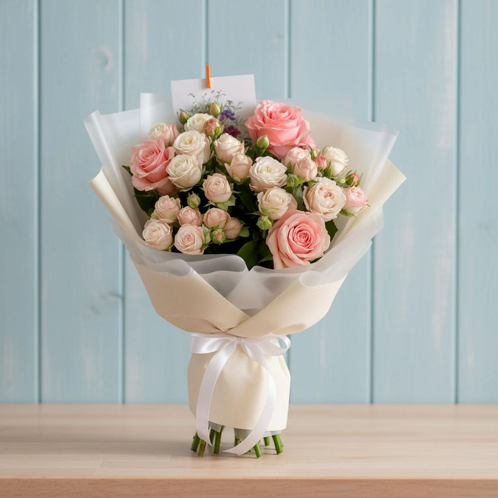 Букет цветов из: Розы в Ольгинской