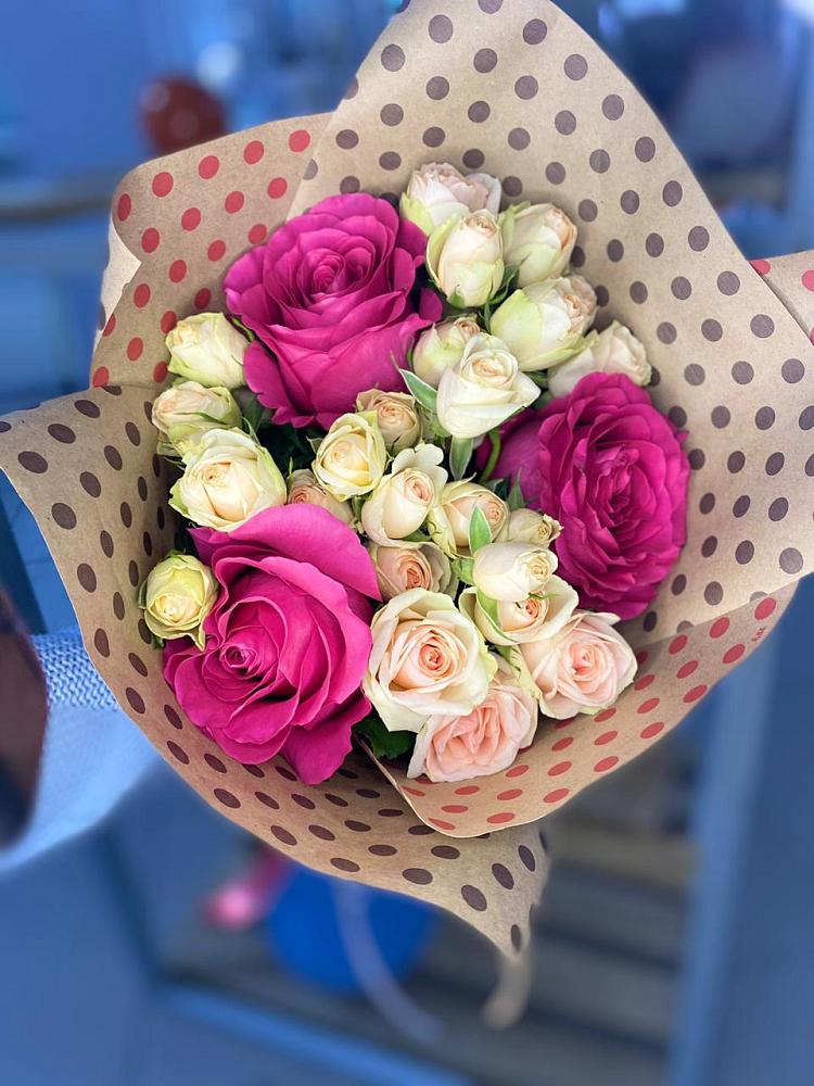 Букет цветов из: Розы в Ольгинской