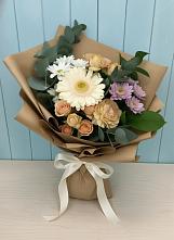 Букет цветов из:  Герберы и Хризантемы #REPLACE_PRED# Ольгинской
