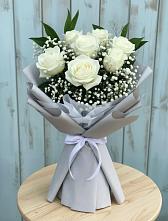 Букет цветов из:  Розы #REPLACE_PRED# Ольгинской