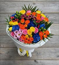 Букет цветов из:  Розы и Хризантемы #REPLACE_PRED# Ольгинской