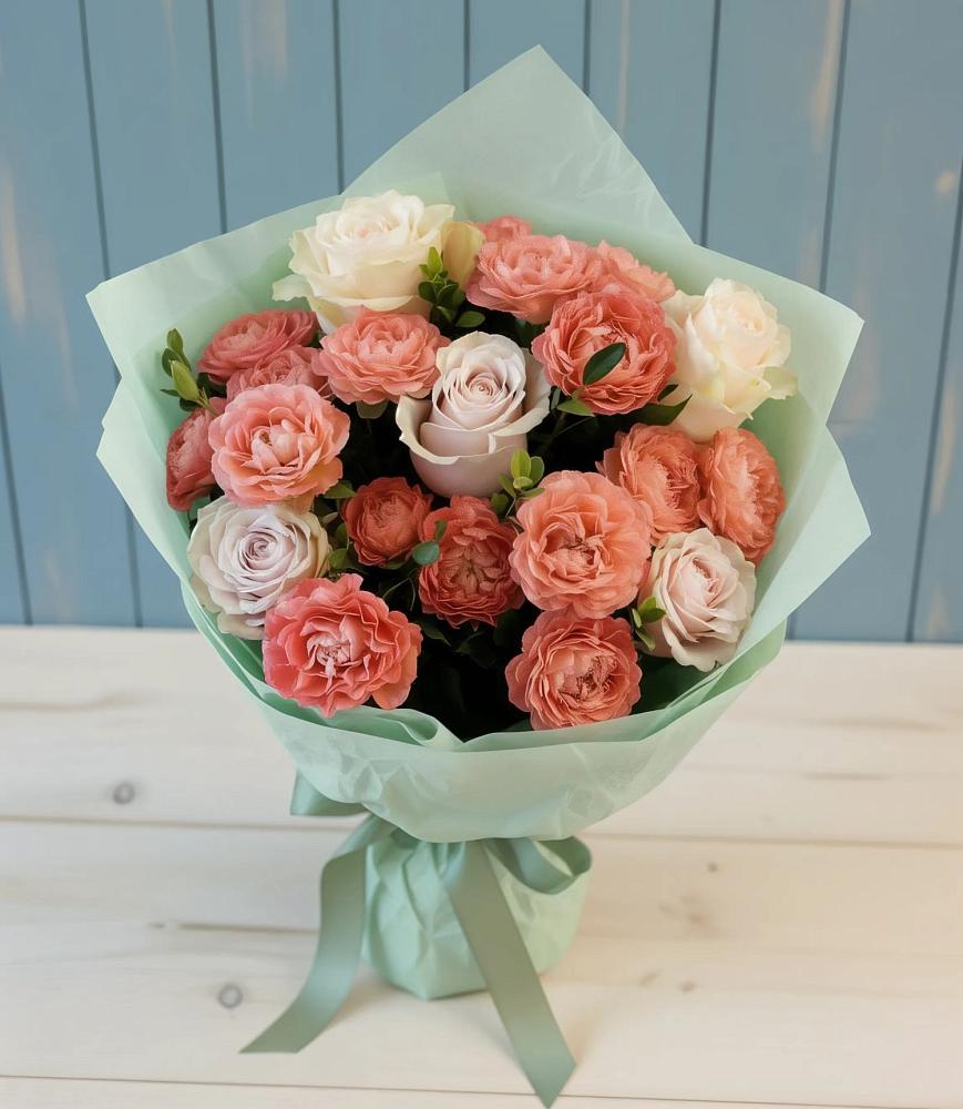 Букет цветов из: Розы в Ольгинской