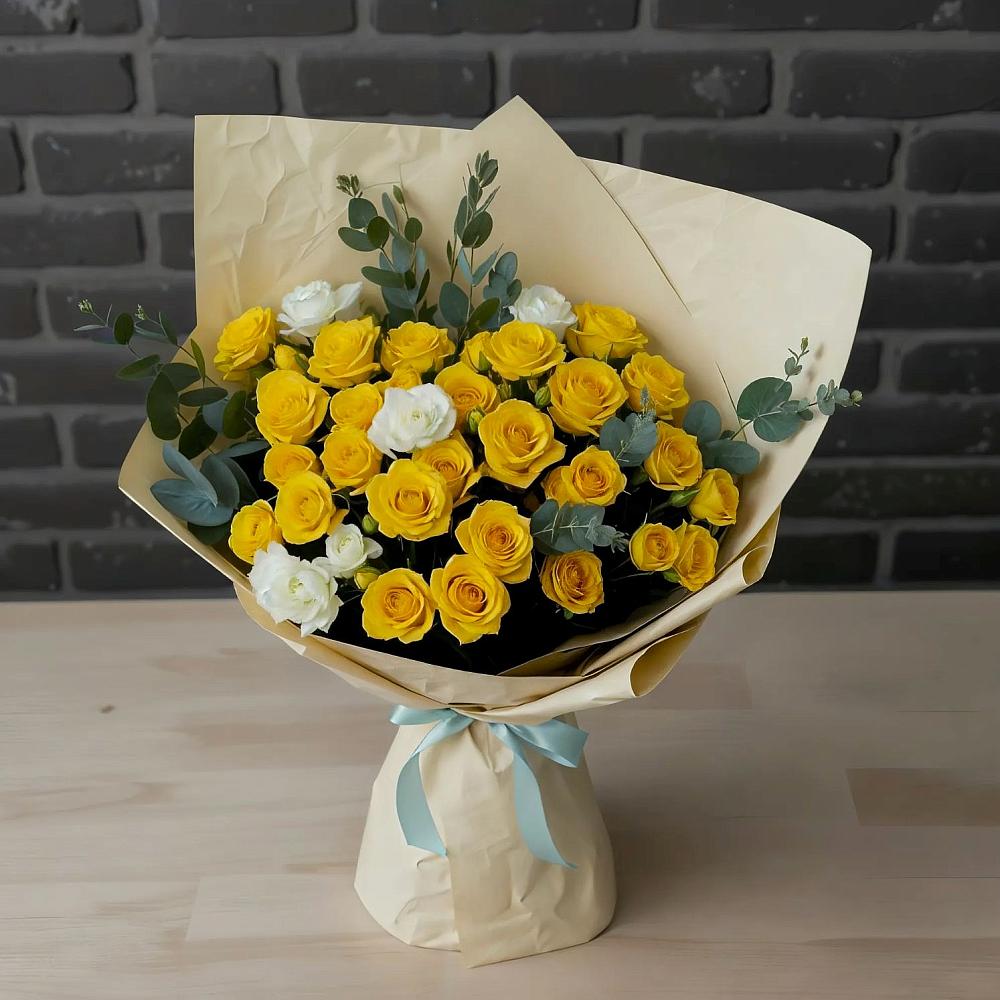 Букет цветов из: Розы в Ольгинской