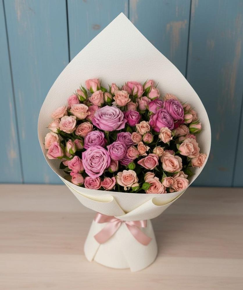 Букет цветов из: Розы в Ольгинской