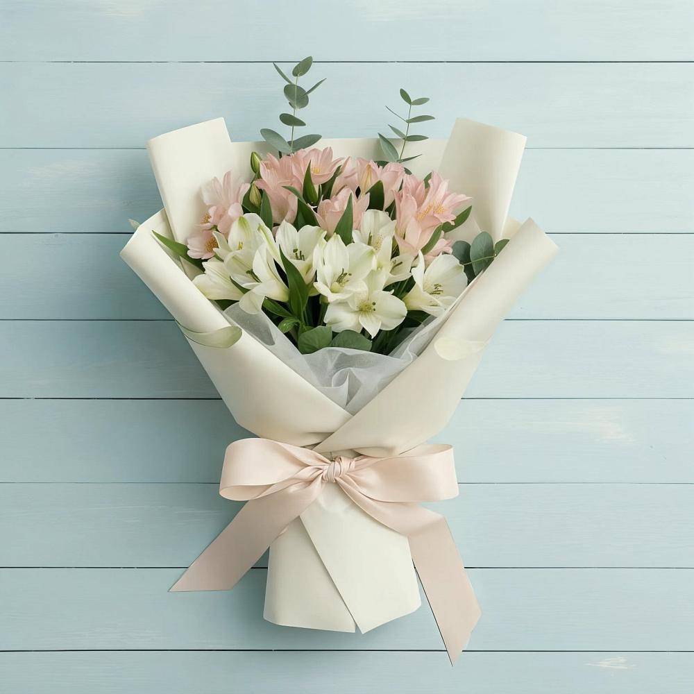 Букет цветов из: Альстромерии в Ольгинской