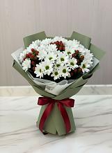 Букет цветов из:  Хризантемы #REPLACE_PRED# Ольгинской