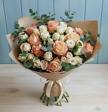 Букет цветов из:  Альстромерии и Розы в Ольгинской
